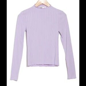 Elodie Lilac Long Sleeve Top